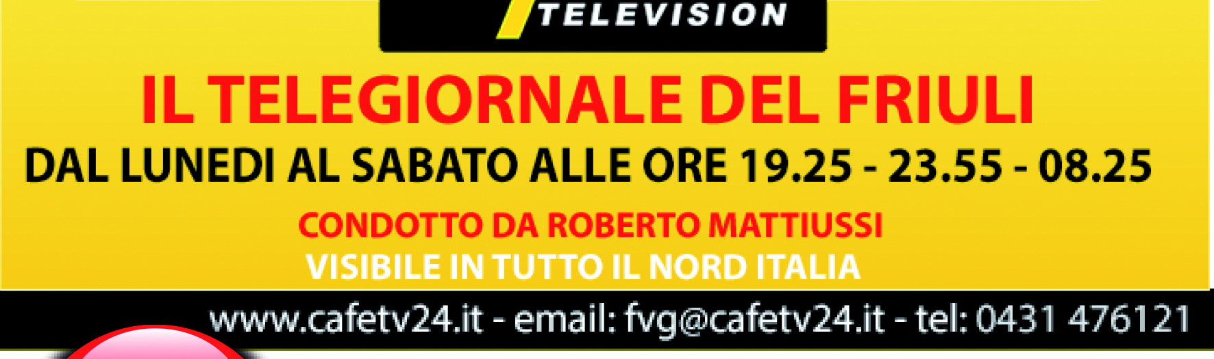 IDEANDO PUBBLICITA' - volantino CANALE TV CAFE' 24 TELEVISION